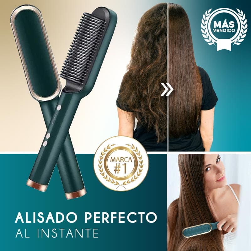 ¡Cepillo Alisador Mágico: Transforma Tu Cabello al Instante!