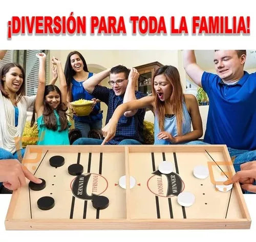 Divertida Mesa de Hockey en Madera: ¡Diversión Garantizada para Toda la Familia!