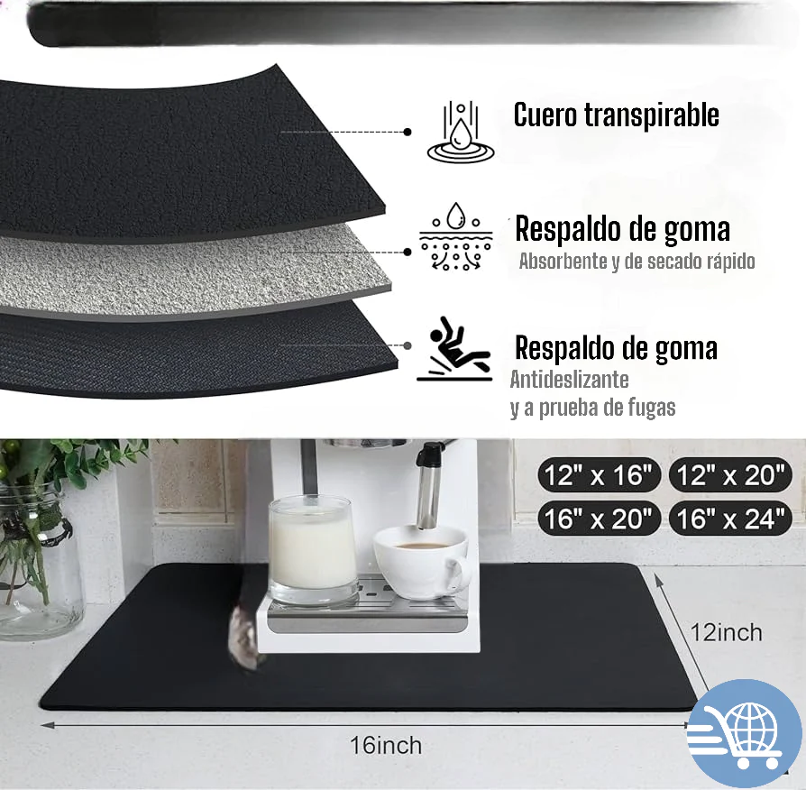 Tapete de Cocina Super Absorbente: ¡Mantén tu Cocina Limpia y Elegante en Todo Momento! 🧼