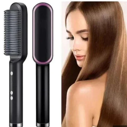 ¡Cepillo Alisador Mágico: Transforma Tu Cabello al Instante!